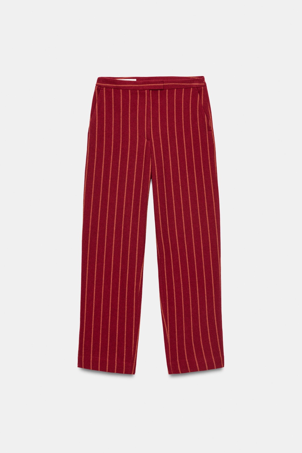 БРЮКИ ПРЯМОГО КРОЯ В ПОЛОСКУ — ZARA