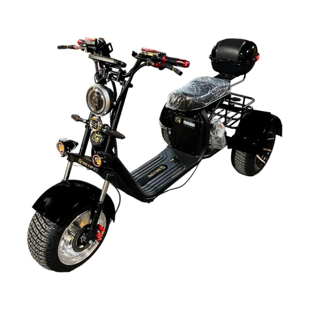 Электроскутер CITYCOCO GT X12 TRIKE Матовый чёрный