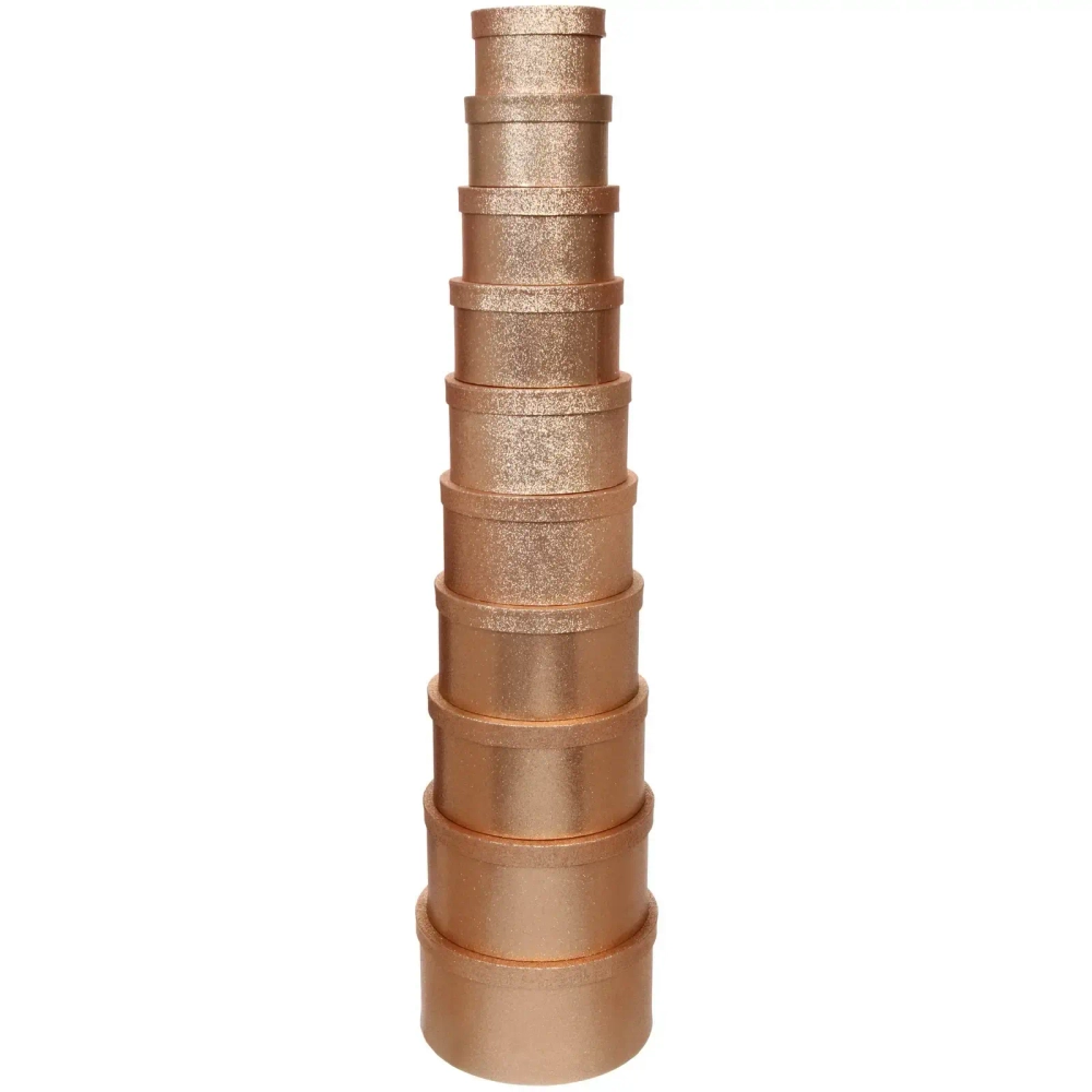 Коробка подарочная «Glow» 26*13,5 см, Rose gold