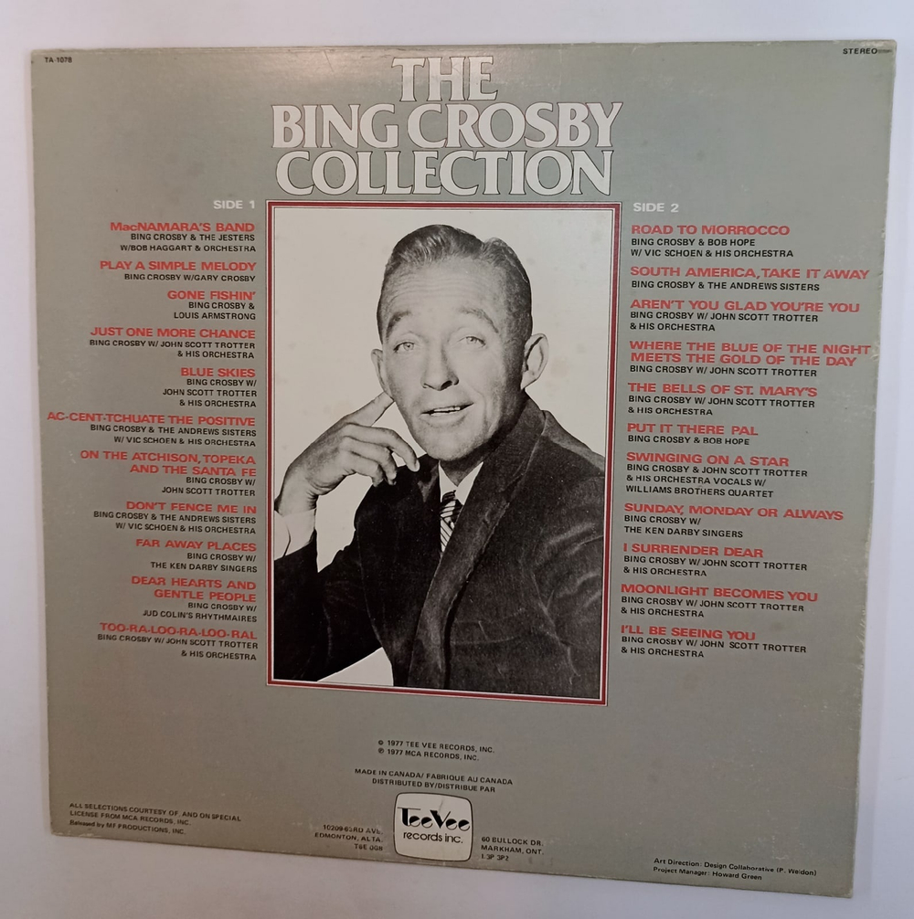 Bing Crosby The Bing Crosby Collection (Canada 1977)