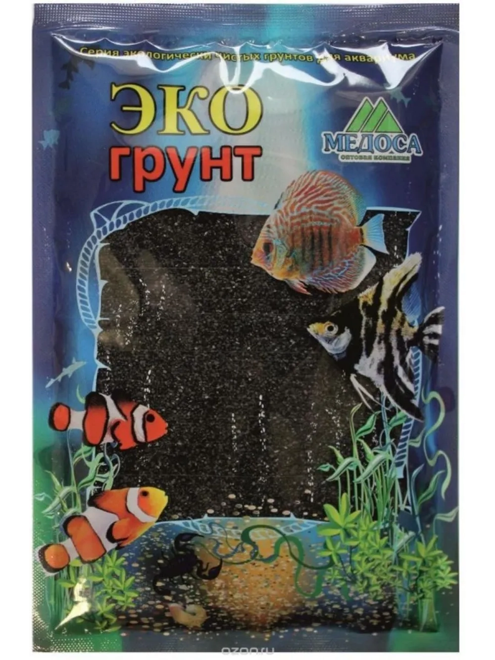Грунт для аквариума Черный кристалл 3-5мм 3,5кг