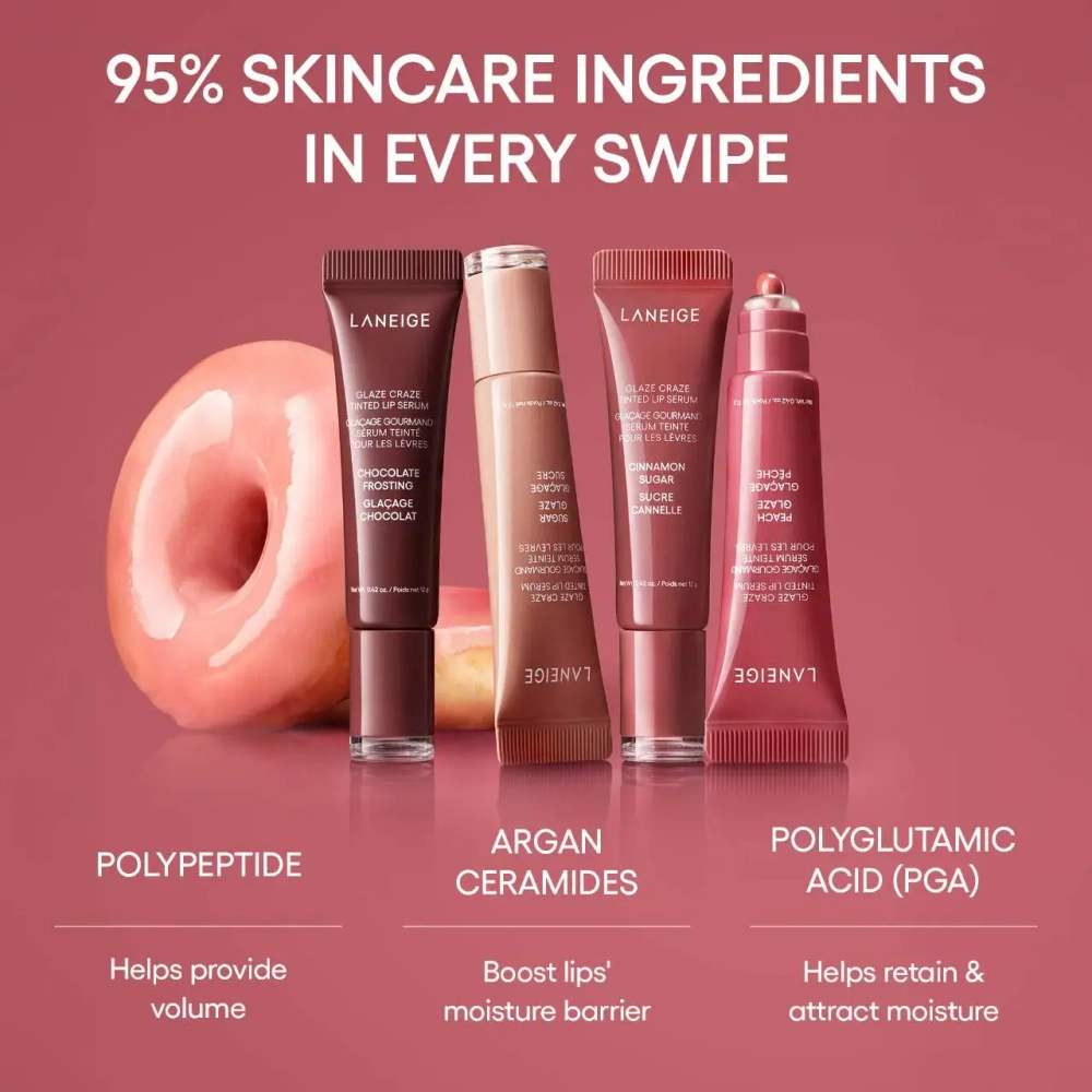 Laneige Glaze Craze Tinted Lip Serum - Peach Glaze 12g