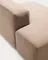 Трехместный диван Blok из коричневой синели, 290 см