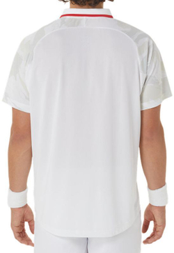 Мужское теннисное поло Asics Court Graphic Polo-Shirt - белый