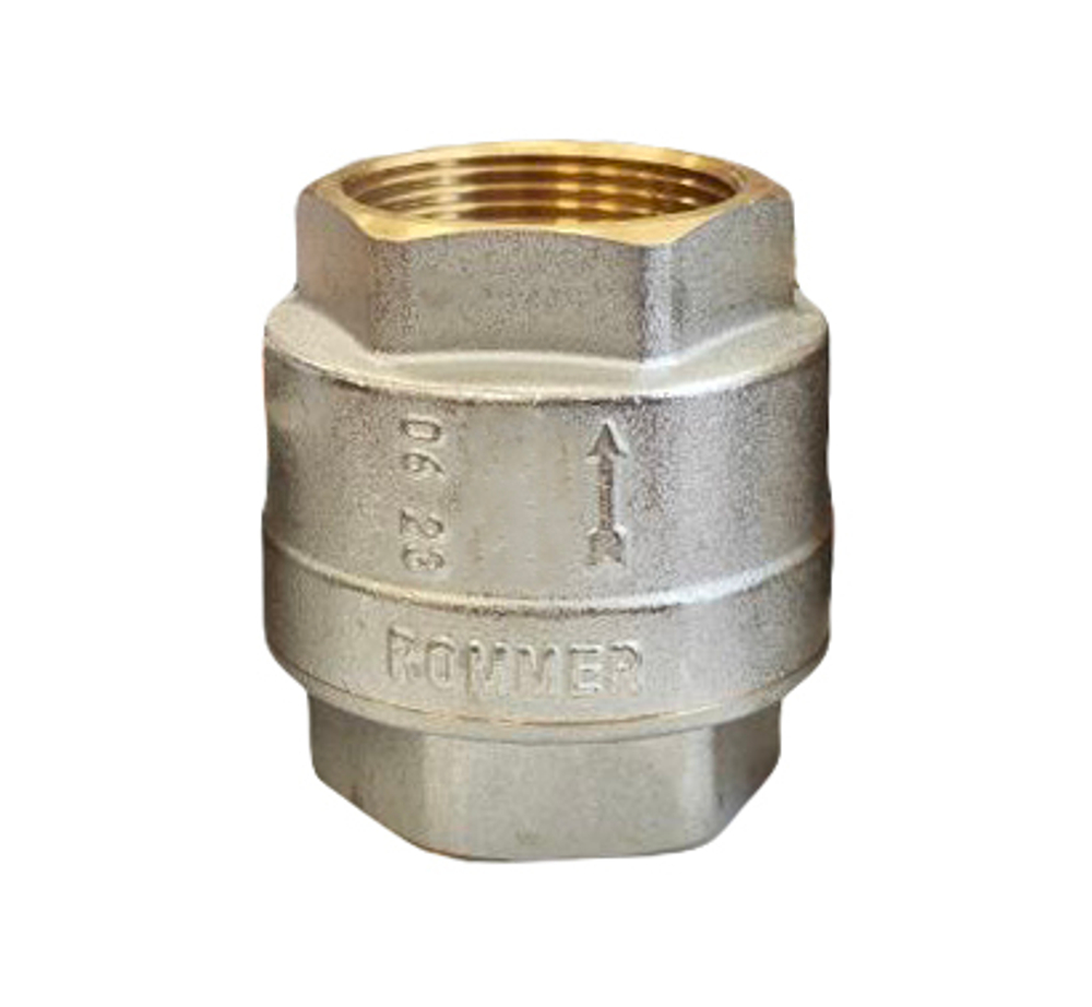 Клапан обратный ROMMER 1/2 (с пласт седлом)  2995