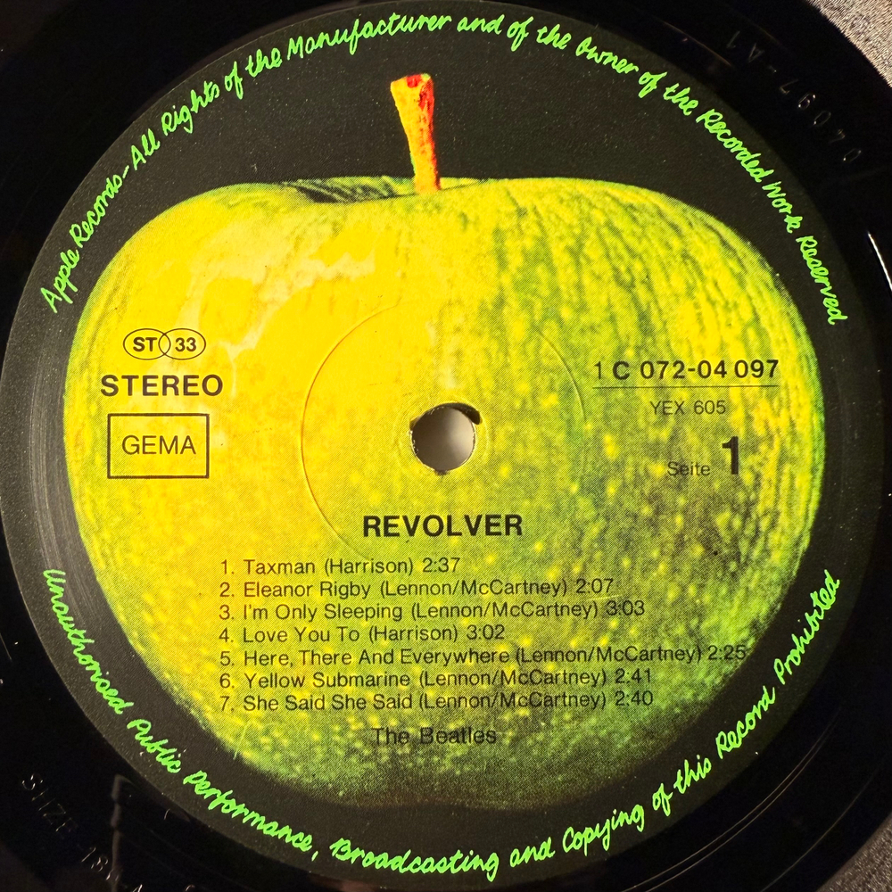 The Beatles ‎– Revolver (Германия 1977г.)
