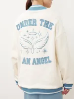 БОМБЕР «UNDER THE WINGS» МОЛОЧНЫЙ