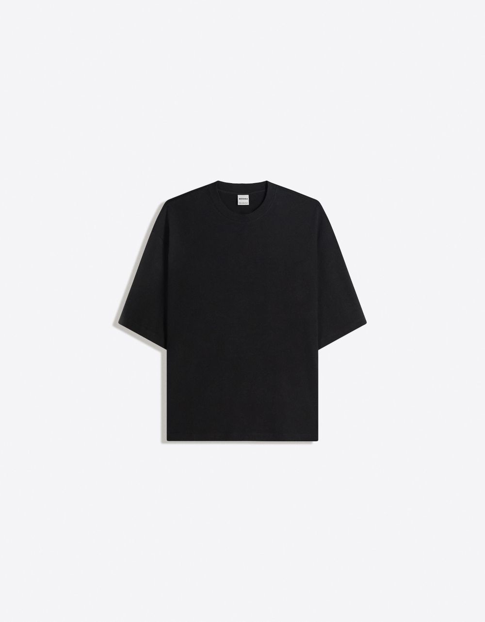 Мужская плотная футболка boxy fit - BERSHKA