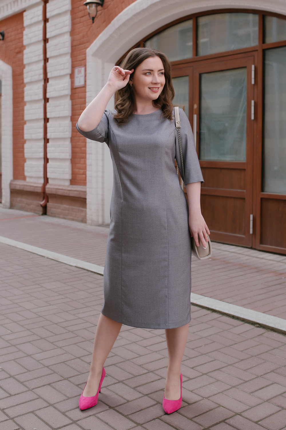 Офисное платье 2877АЕА