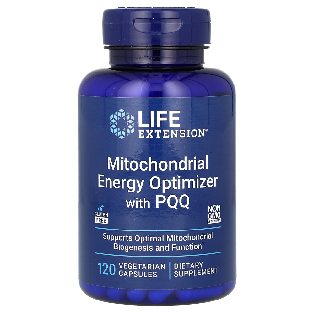 Life Extension, средство для оптимизации энергии митохондрий с PQQ, 120 растительных капсул