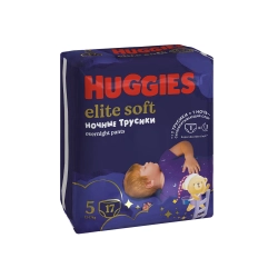 Трусики-подгузники Huggies Ночные 5 34шт (две пачки по цене одной!)