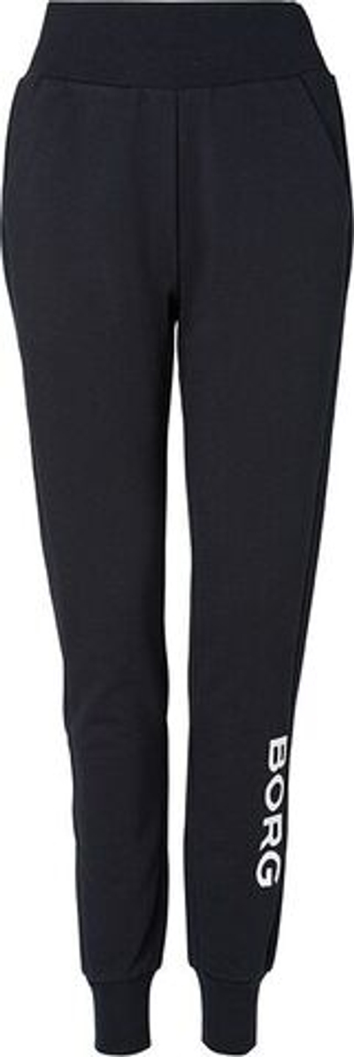 Женские Штаны теннисные Björn Borg BB Logo High Waist Sweat Pants - black/beauty
