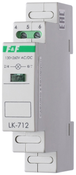 Указатель напряжения (вольтметр) LK-712 1-фазн. 130-260 AC/DC IP20 с сигнализацией F&F