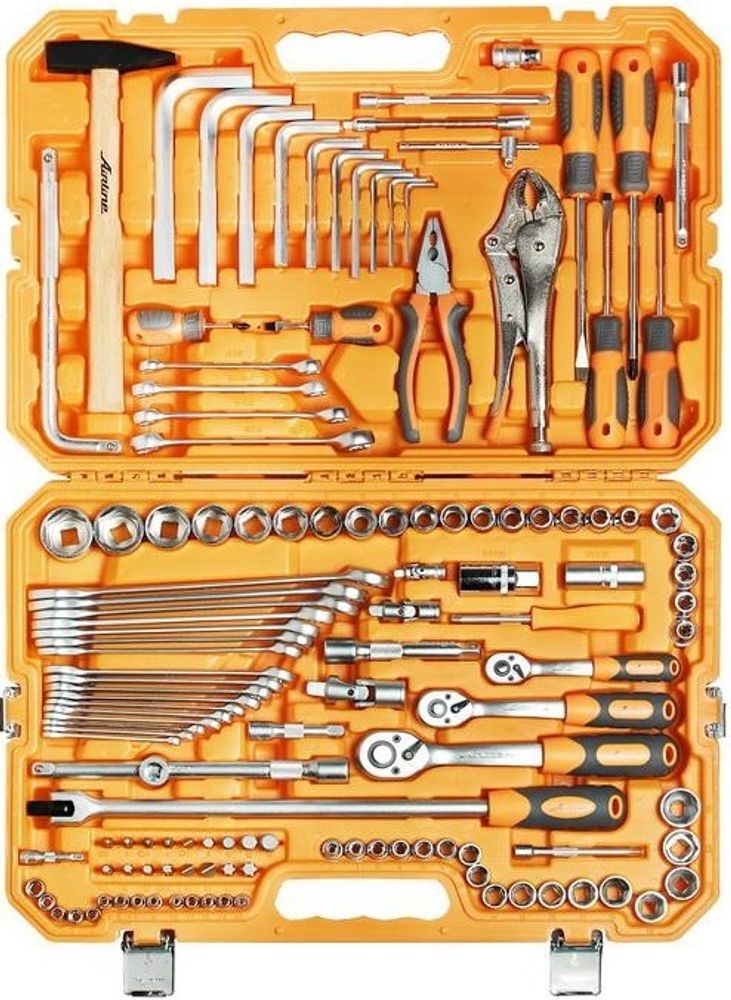 Набор инструмента 132пр в пластик кейсе"AIRLINE" (AT-132-09) Набор инструмента 132пр в пластик кейсе"AIRLINE" (AT-132-09)