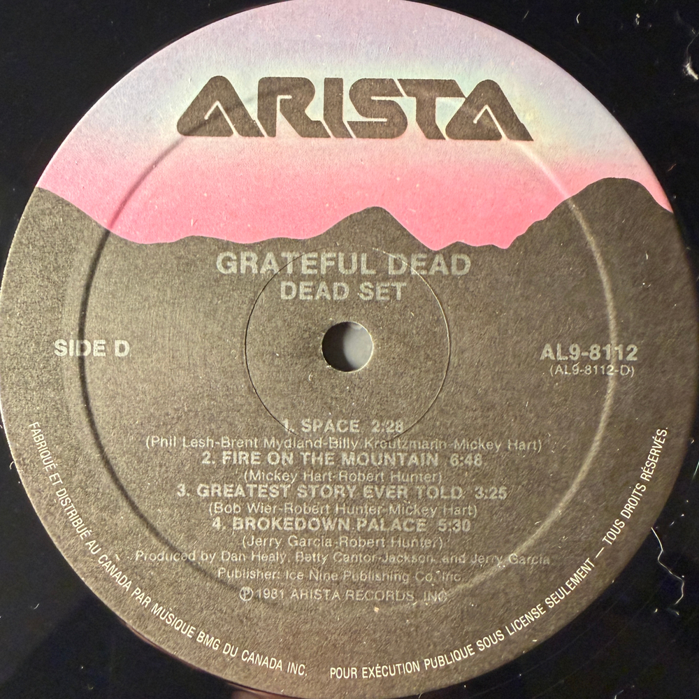 The Grateful Dead ‎– Dead Set 2LP (Канада 1984г.) Т