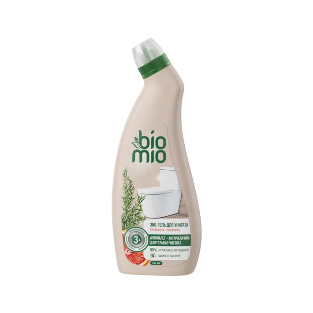 q.BioMio Eco-Friendy Эко-гель для очищения унитаза 750мл. 1*8шт.