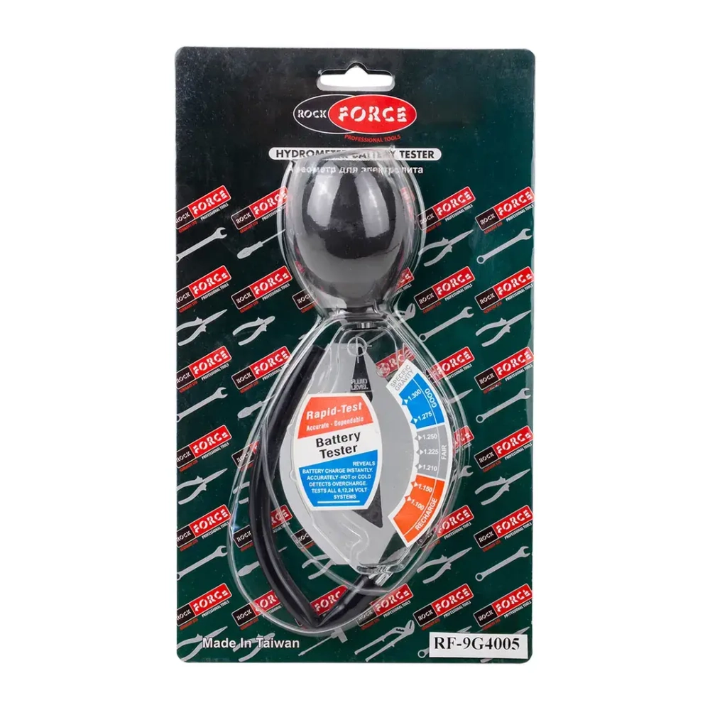 Ареометр для электролита со шкалой, в блистере RockForce##Rock FORCE RF-9G4005(68104)