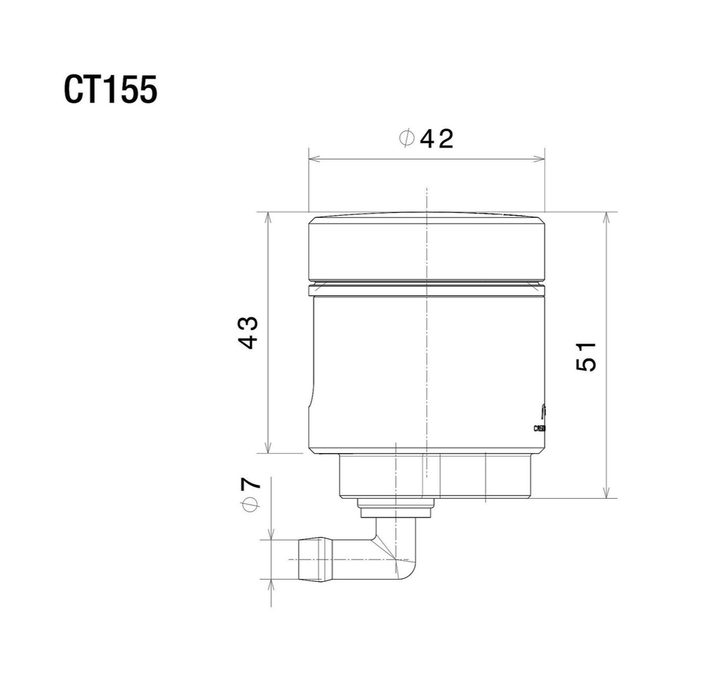 CT155R RIZOMA NOTCH CLUTCH OIL RESERVOIR (RED)