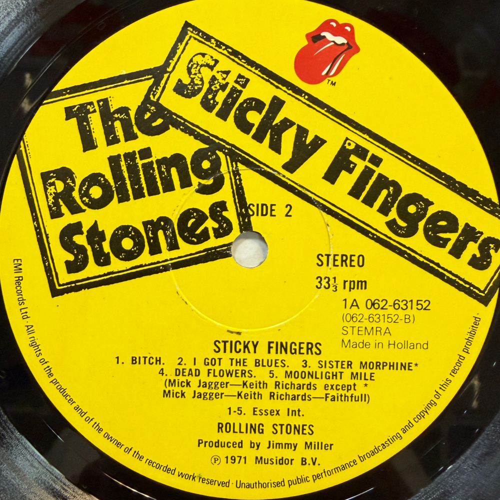 The Rolling Stones ‎– Sticky Fingers (Голландия) Т