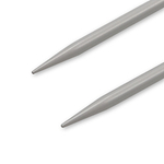 Спицы прямые  KnitPro BasixAluminum 4,5мм/35см, серебристые, 2шт