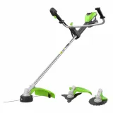 Триммер аккумуляторный Greenworks TB201H, 82V, 2,0 кВт, 46 см, c трехлопастным ножом и кусторезом, бесщеточный, с 1хАКБ 5 Ач и ЗУ (2112407UB) — фото 2
