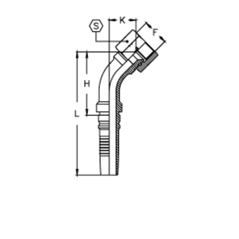 Фитинг DN 38 JIC (Г) 1.7/8 (45) Interlock
