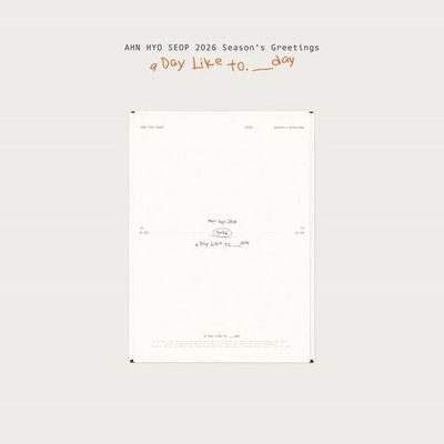 товары AHN HYO SEOP - A Day Like to.___day 2026 Season's Greetings
