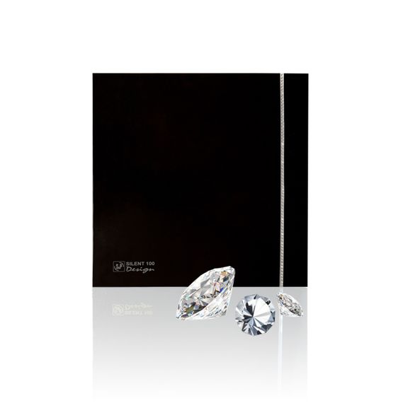 Вентилятор Soler & Palau Silent Design 100 CZ Swarovski Black