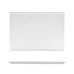 Блюдо прямоугольное 36*25,5 см h2 см Relief белое фарфор P.L. Proff Cuisine [1]