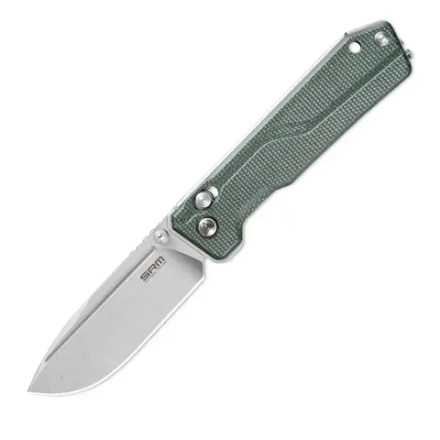 Нож складной SRM 7228B-MG Rubik Large Stonewash (14C28N, Green Micarta)