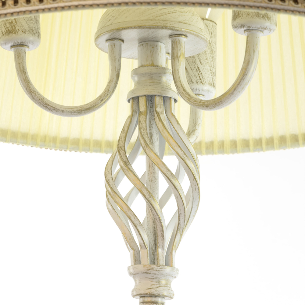 Citilux Вена CL402923T Торшер патина со столиком и кремовым абажуром