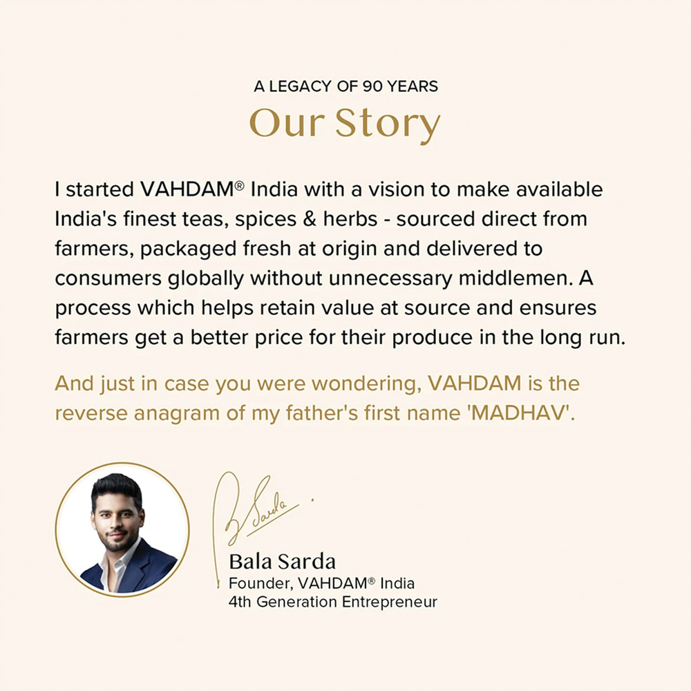 VAHDAM India, Infusions, травяной чай, куркума и имбирь, без кофеина, 18 пакетиков для заваривания, 32,4 г (1,14 унции)