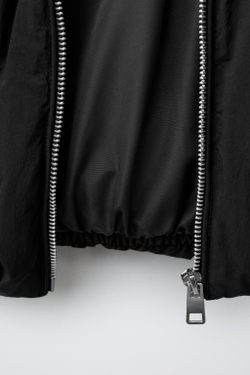 ZARA ПУХОВИК С НАПОЛНИТЕЛЕМ ИЗ ПЕРА И ПУХА WATER REPELLENT, ЧЕРНЫЙ