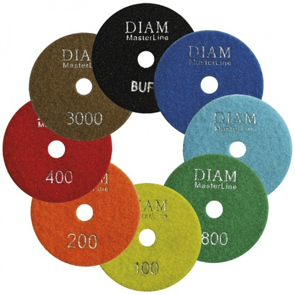 Алмазный гибкий шлифовальный круг DIAM MasterLine Wet 100*2,5 BUFF  000573