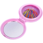 Расческа массажная складная «КОТИКИ», микс 4 дизайна, 6,5*2см (PVC коробка)