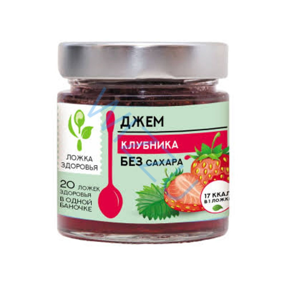 Варенье Ложка Здоровья Клубничное БЕЗ сахара ст/б 200г