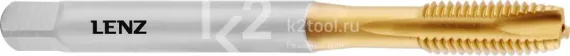 Метчик машинный LENZ M3х0,5 мм, HSSE/TiN, DIN 371, арт. LZGM-0103
