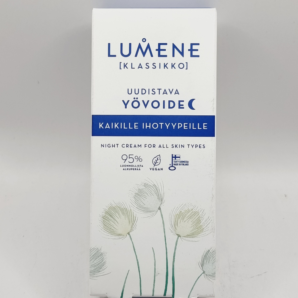 Крем ночной Lumene Klassikko Uudistava обновляющий с растительными экстрактами и маслами 50 мл (из Финляндии)