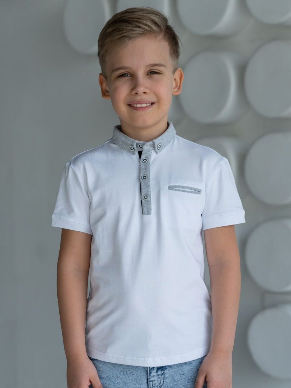 Футболка-поло из хлопка