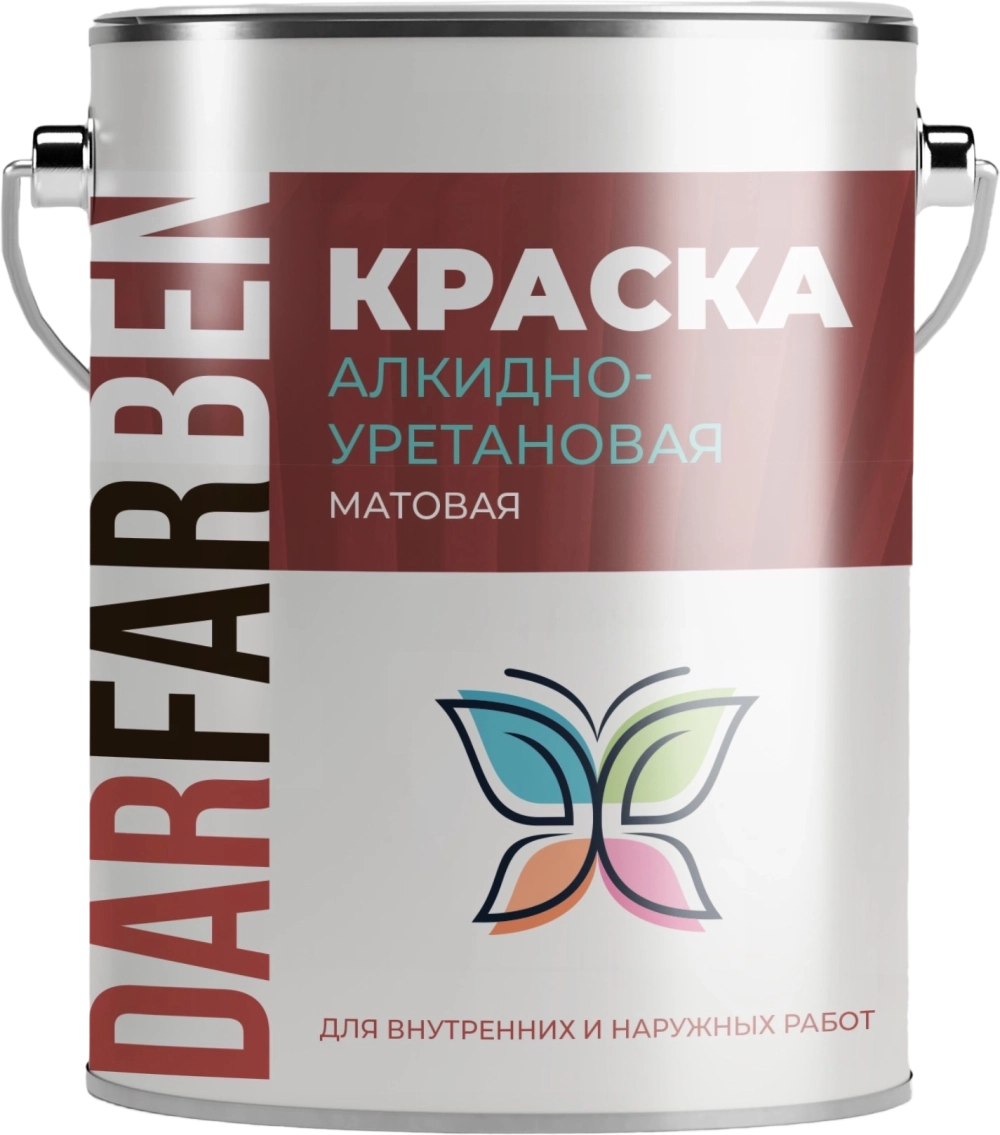 Краска алкидно-уретановая матовая 5 кг