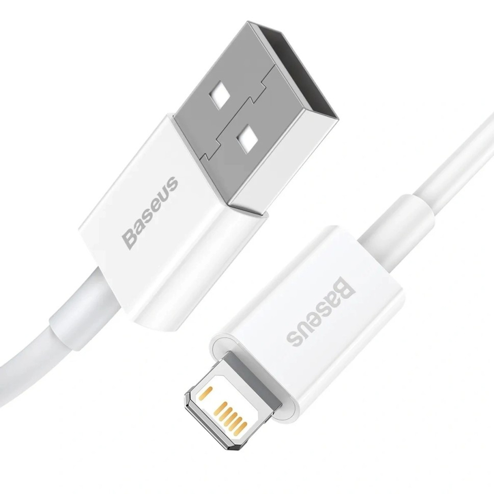 Usb Кабель-зарядка Lightning Baseus Superior 2.4A 2м (CALYS-C02) белый