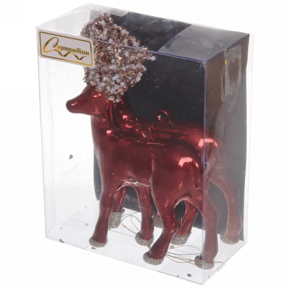 Набор украшений SHINE «Magic deer» 12,5х10,5 см (2 шт.), copper