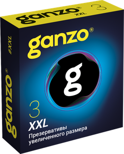 Презервативы GANZO XXL, латекс, 18 см, 3 шт