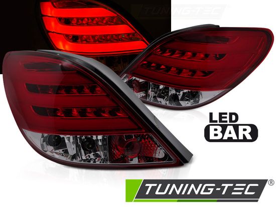 Фары задние для PEUGEOT 207 3D/5D 05.06-06.09 RED SMOKE LED BAR