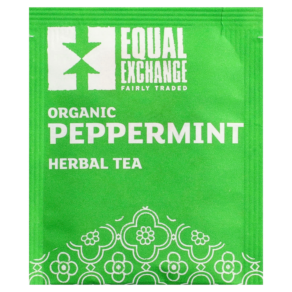Equal Exchange, травяной чай, органическая перечная мята, без кофеина, 20 чайных пакетиков, 28 г (0,99 унции)