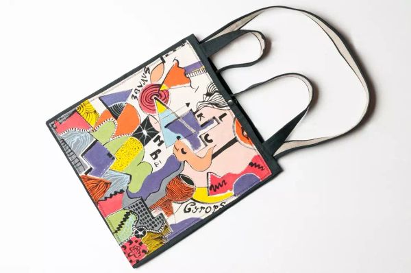 Шоппер Pop-art с патчем ручной работы - фото 2