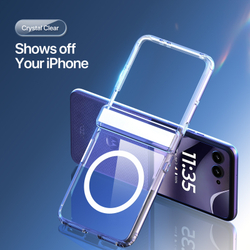 Прозрачный защитный чехол с MagSafe для Motorola Razr 50, 60, 70, серия Clin Mag Series от Dux Ducis