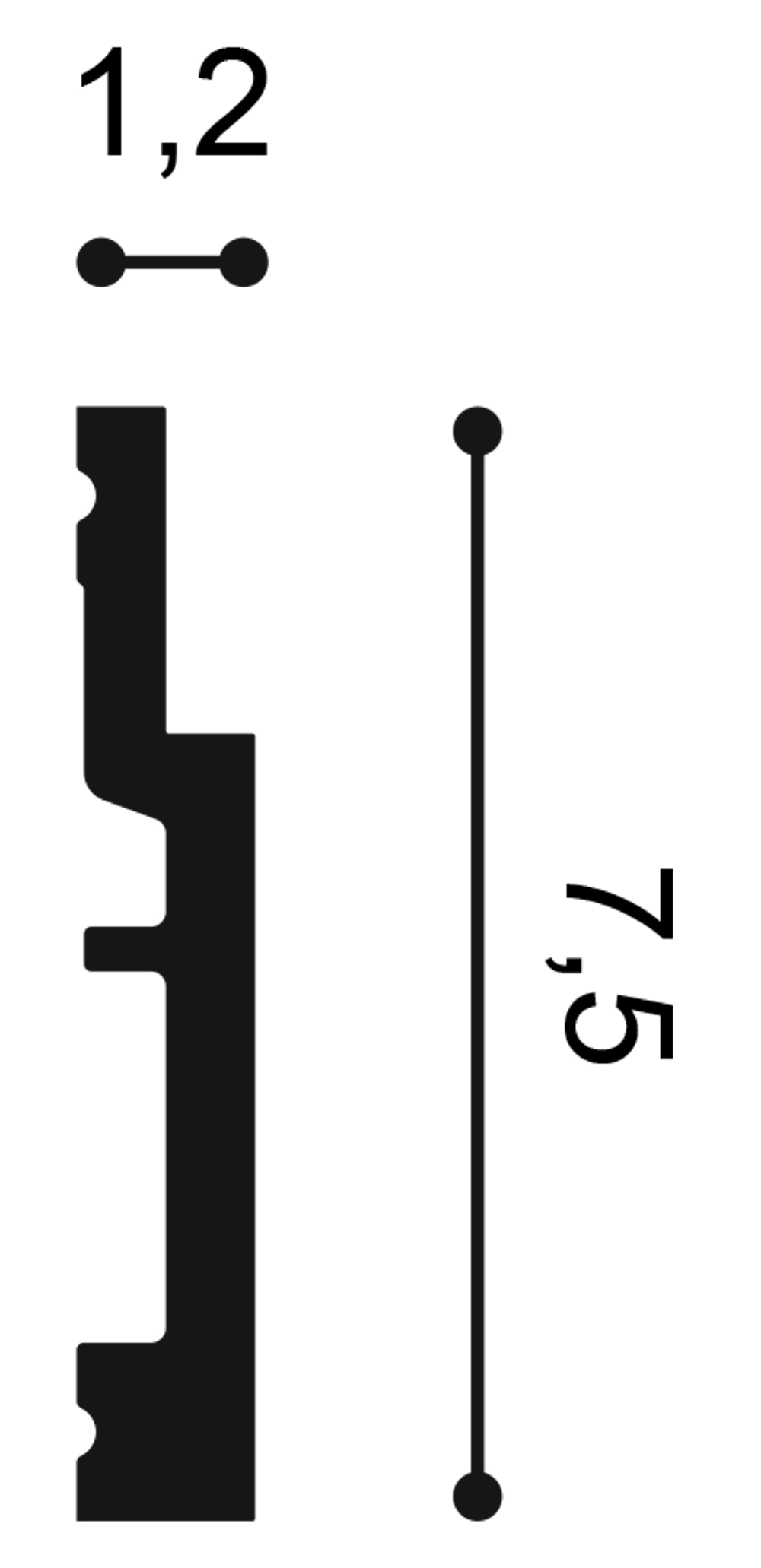 Плинтус гибкий SX187F