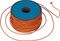 Линь Xifias Sub Dyneema Extra Strong 1,8 мм 210 кг Оранжевый 1 метр