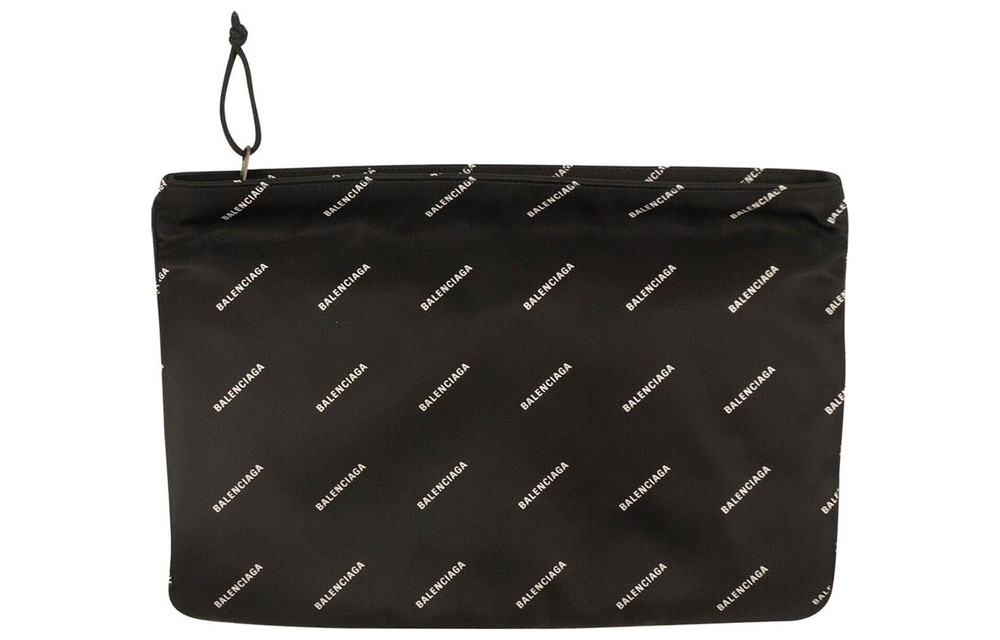 Balenciaga Print Clutch Unisex Black